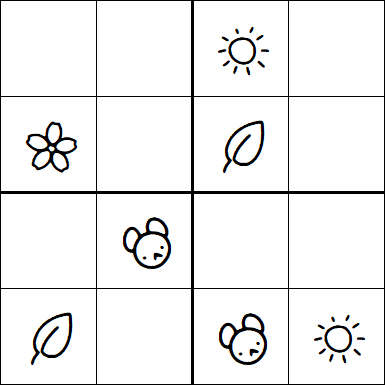 Kids Sudoku 4x4 - Easy