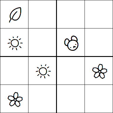 Kids Sudoku 4x4 - Easy