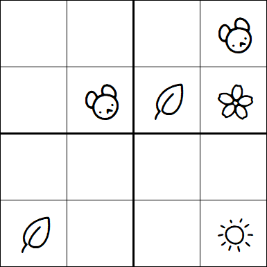 Kids Sudoku 4x4 - Easy