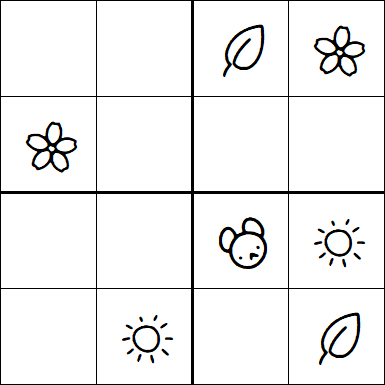 Kids Sudoku 4x4 - Easy