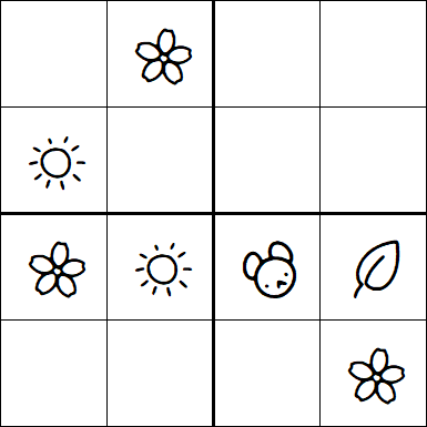 Kids Sudoku 4x4 - Easy