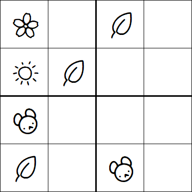 Kids Sudoku 4x4 - Easy