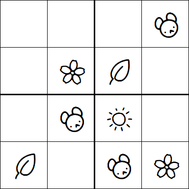 Kids Sudoku 4x4 - Easy