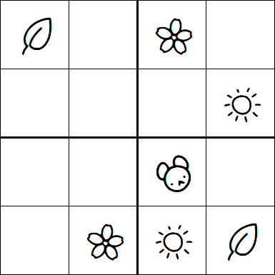 Kids Sudoku 4x4 - Easy