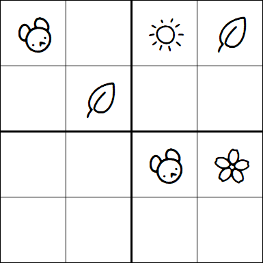 Kids Sudoku 4x4 - Easy