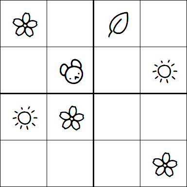 Kids Sudoku 4x4 - Easy