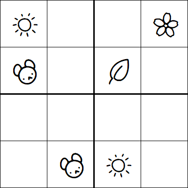 Kids Sudoku 4x4 - Easy