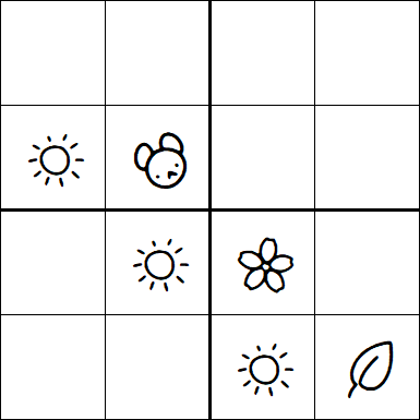 Kids Sudoku 4x4 - Easy