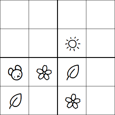 Kids Sudoku 4x4 - Easy
