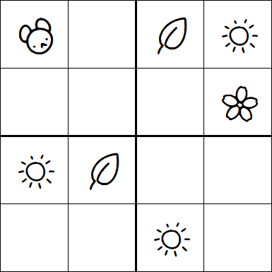 Kids Sudoku 4x4 - Easy