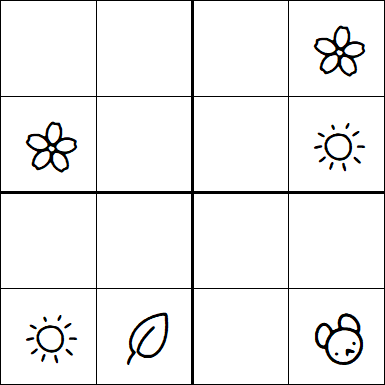 Kids Sudoku 4x4 - Easy