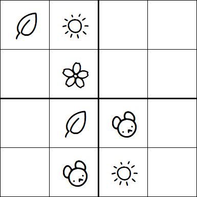 Kids Sudoku 4x4 - Easy