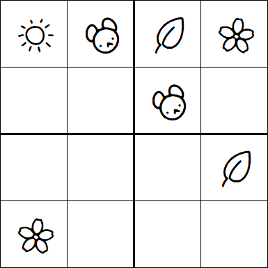 Kids Sudoku 4x4 - Easy