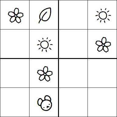 Kids Sudoku 4x4 - Easy
