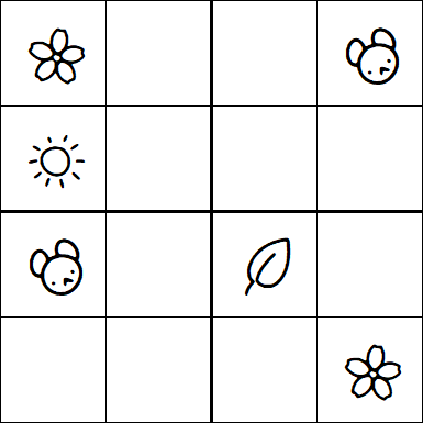 Kids Sudoku 4x4 - Easy