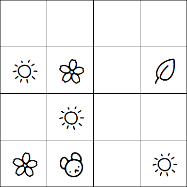 Kids Sudoku 4x4 - Easy