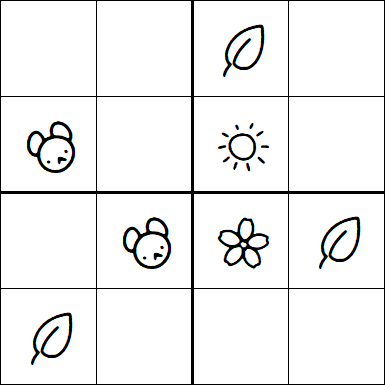 Kids Sudoku 4x4 - Easy