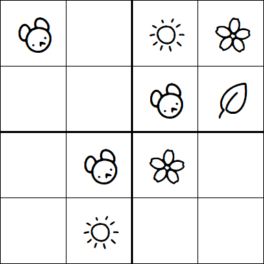 Kids Sudoku 4x4 - Easy