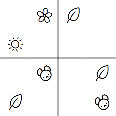Kids Sudoku 4x4 - Easy