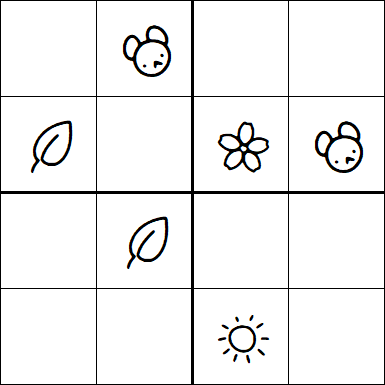 Kids Sudoku 4x4 - Easy