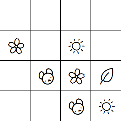 Kids Sudoku 4x4 - Easy
