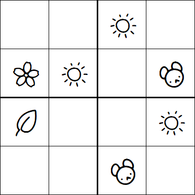 Kids Sudoku 4x4 - Easy