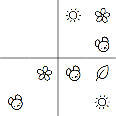Kids Sudoku 4x4 - Fácil