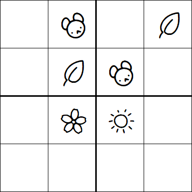 Kids Sudoku 4x4 - Simple