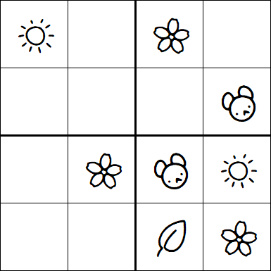 Kids Sudoku 4x4 - Simple