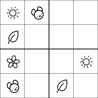 Kids Sudoku 4x4 - Fácil