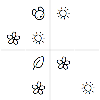 Kids Sudoku 4x4 - Simple