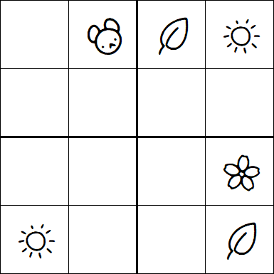 Kids Sudoku 4x4 - Fácil