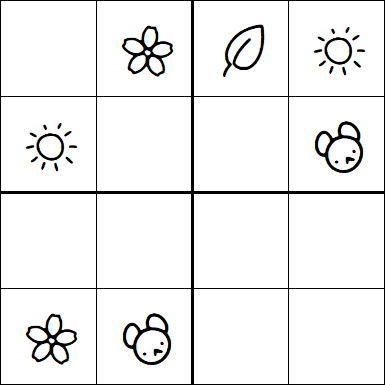 Kids Sudoku 4x4 - Fácil