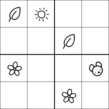 Kids Sudoku 4x4 - Simple