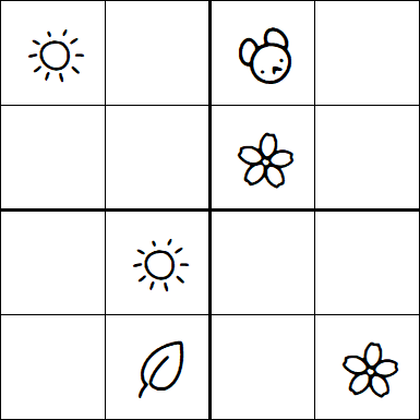 Kids Sudoku 4x4 - Simple