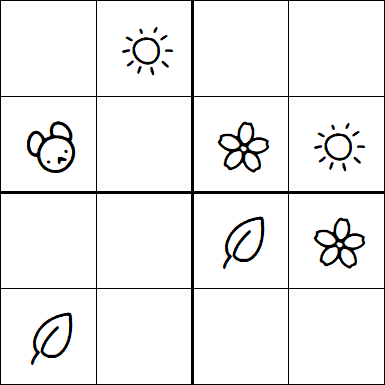 Kids Sudoku 4x4 - Fácil