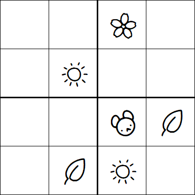 Kids Sudoku 4x4 - Simple