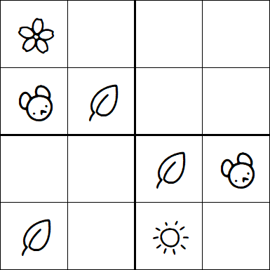 Kids Sudoku 4x4 - Simple