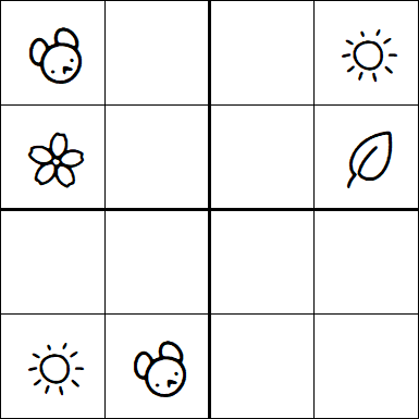 Kids Sudoku 4x4 - Simple
