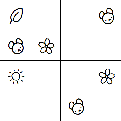Kids Sudoku 4x4 - Simple