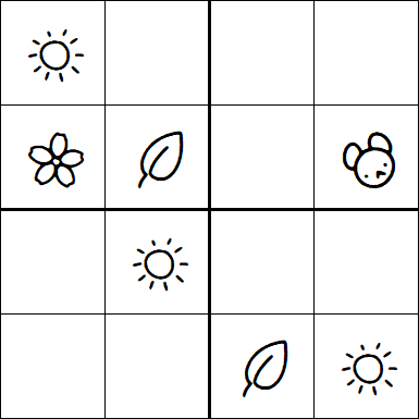 Kids Sudoku 4x4 - Simple