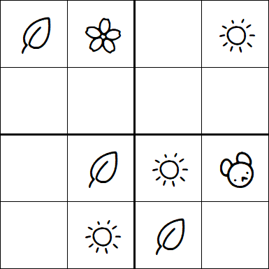 Kids Sudoku 4x4 - Easy