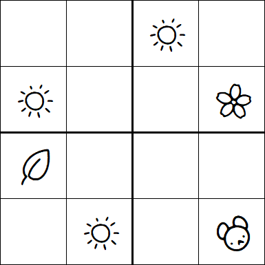 Kids Sudoku 4x4 - Simple