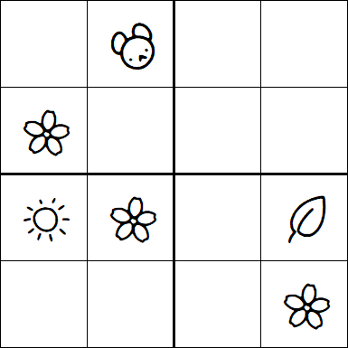 Kids Sudoku 4x4 - Easy