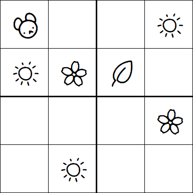 Kids Sudoku 4x4 - Simple