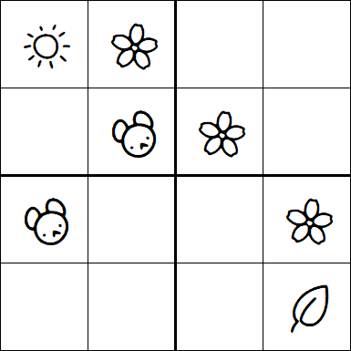 Kids Sudoku 4x4 - Easy