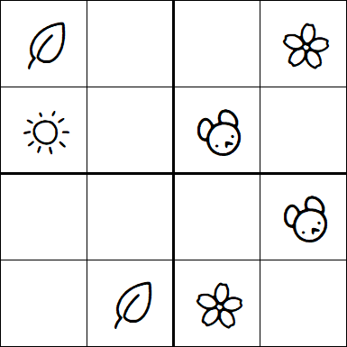 Kids Sudoku 4x4 - Easy