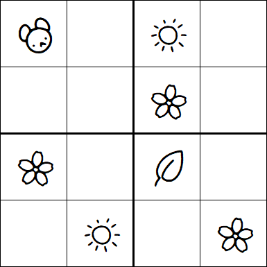 Kids Sudoku 4x4 - Easy