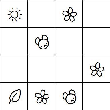 Kids Sudoku 4x4 - Easy