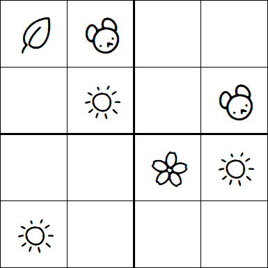 Kids Sudoku 4x4 - Easy